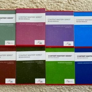 ATI Nursing Books/Content Mastery Series Review Modules/Full set of 8 books